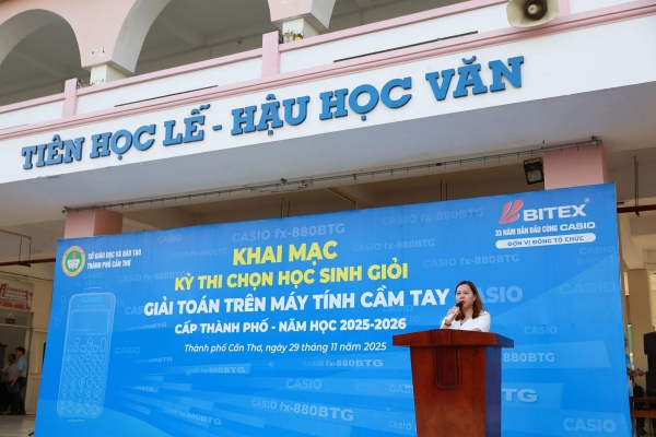 KỲ THI GIẢI TOÁN TRÊN MÁY TÍNH CẦM TAY TP. CẦN THƠ NĂM HỌC 2025 - 2026: GẦN 2.000 THÍ SINH DỰ THI