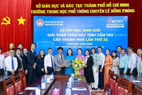 TP.HCM TỔ CHỨC KỲ THI HỌC SINH GIỎI GIẢI TOÁN TRÊN MÁY TÍNH CẦM TAY LẦN THỨ 32 NĂM HỌC 2025 - 2026 NGÀY HỘI TRÍ TUỆ GIÀU TRUYỀN THỐNG, QUY TỤ 3.800 HỌC SINH