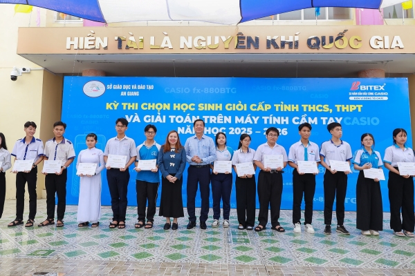 1500 HỌC SINH AN GIANG HÀO HỨNG TRANH TÀI TẠI KỲ THI HỌC SINH GIỎI GIẢI TOÁN TRÊN MÁY TÍNH CẦM TAY LẦN THỨ 16
